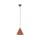 Pendelleuchte Metall Ø 19 cm H: max. 155 cm Rot E27 Retro