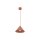 Pendelleuchte Metall Ø 19 cm H: max. 155 cm Rot E27 Retro