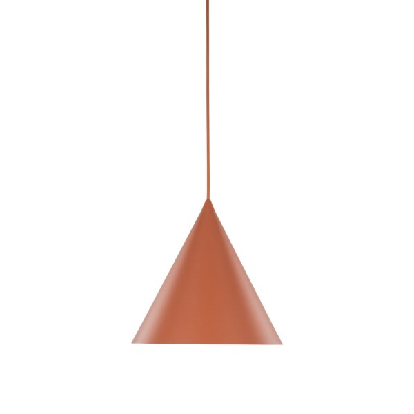 Hängelampe Metall Rot Ø 25 cm H: max. 160 cm E27 Retro