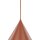 Hängelampe Metall Rot Ø 25 cm H: max. 160 cm E27 Retro