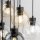 Pendelleuchte Rauchglas H: max. 140 cm verstellbar 9x E27