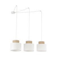 Hängelampe verstellbar Stoff Jute B: max. 4 m E27...