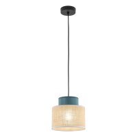 Pendelleuchte klein Ø 20 cm verstellbar Jute Stoff...