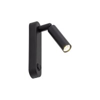 Wandleuchte mit Schalter Metall G9 H: 22cm schwenkbar...