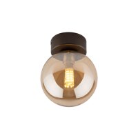 Deckenlampe Kugel klein Ø 12 cm H: 15 cm Rauchglas...