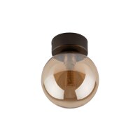 Deckenlampe Kugel klein Ø 12 cm H: 15 cm Rauchglas...