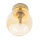 Deckenleuchte Rauchglas Ø 12 cm rund in Bernstein Gold G9