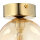 Deckenleuchte Rauchglas Ø 12 cm rund in Bernstein Gold G9