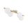 Deckenlampe Glas Holz Metall 65 cm lang 4-flammig G9