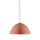 Pendelleuchte rund Ø 34 cm H: max. 165 cm Rot Metall E27