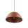 Pendelleuchte rund Ø 34 cm H: max. 165 cm Rot Metall E27