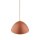 Pendelleuchte rund Ø 34 cm H: max. 165 cm Rot Metall E27