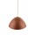 Hängelampe Metall Ø 50 cm verstellbar H: max. 170 cm Rot E27