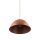 Hängelampe Metall Ø 50 cm verstellbar H: max. 170 cm Rot E27