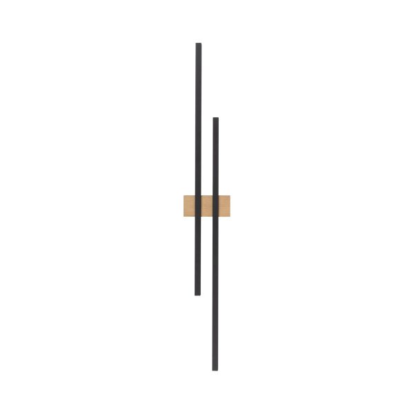 Wandlampe LED 90 cm hoch indirektes Licht 3000 K Metall Holz