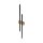 Wandlampe LED 90 cm hoch indirektes Licht 3000 K Metall Holz