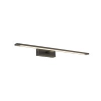LED Wandlampe Metall 62 cm lang Schwarz 4000 K...
