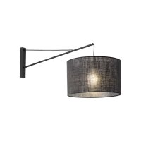 Wandlampe groß T: 1 m B: 38 cm XXL Schwarz E27...