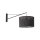 Wandlampe groß T: 1 m B: 38 cm XXL Schwarz E27 Metall Stoff