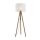 Stehlampe Dreibein klein 145 cm E27 Skandi Holz Leinen