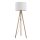 Stehlampe Dreibein Holz Stoff 145 cm klein E27 Wohnzimmer
