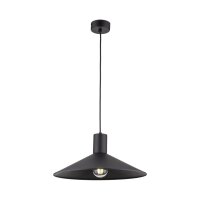 Hängelampe rund Ø 36 cm Schwarz Metall E27...