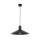 Hängelampe rund Ø 36 cm Schwarz Metall E27 Retro Design