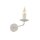 Wandlampe Rustikal Metall Beige H: 23 cm klein für E14