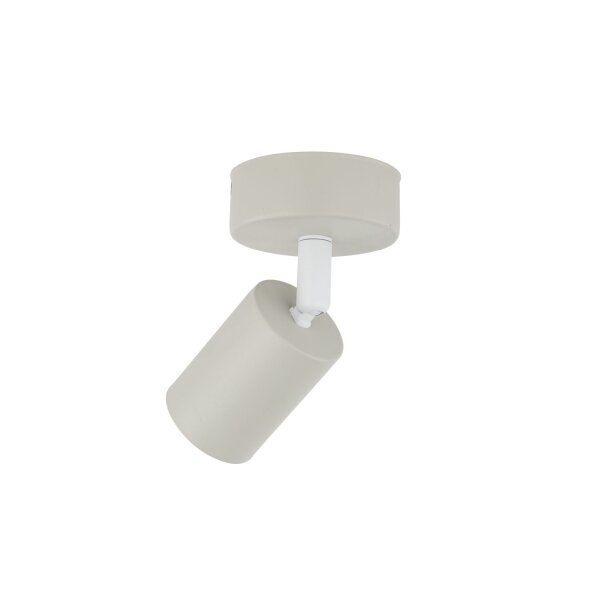 Kinderzimmerleuchte Decke Metall Ø 13 cm klein Beige GU10