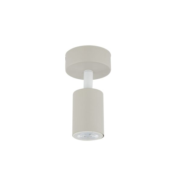 Kinderzimmerleuchte Decke Metall Ø 13 cm klein Beige GU10