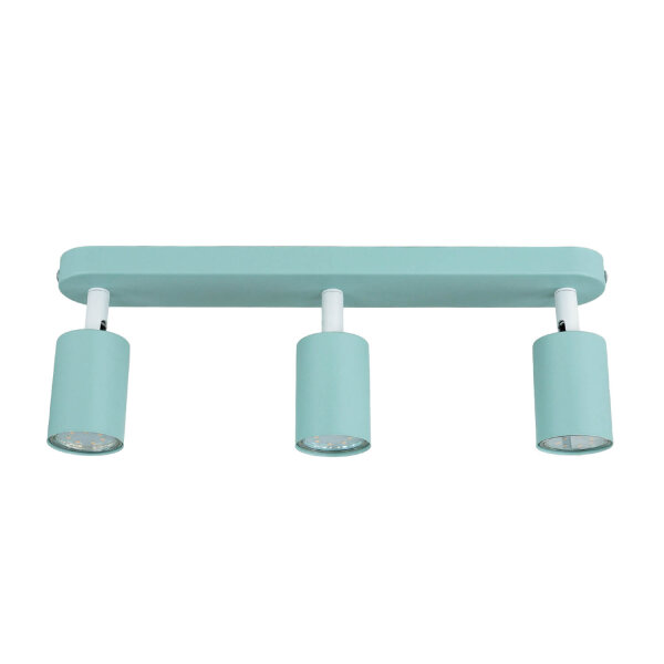 Kinderzimmerlampe Decke Mint L: 52 cm Metall 3-flammig GU10