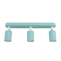 Kinderzimmerlampe Decke Mint L: 52 cm Metall 3-flammig GU10
