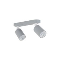 Deckenstrahler Kinder Grau L: 35 cm schwenkbar Metall 2x...