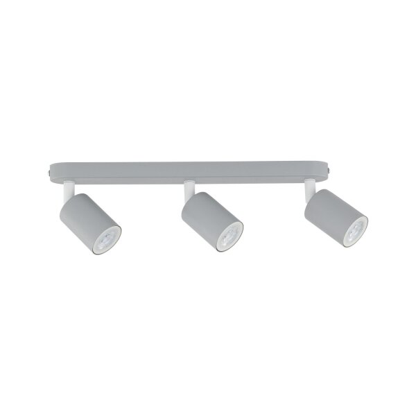 Kinderzimmerleuchte Grau L: 52 cm schwenkbar Metall 3x GU10
