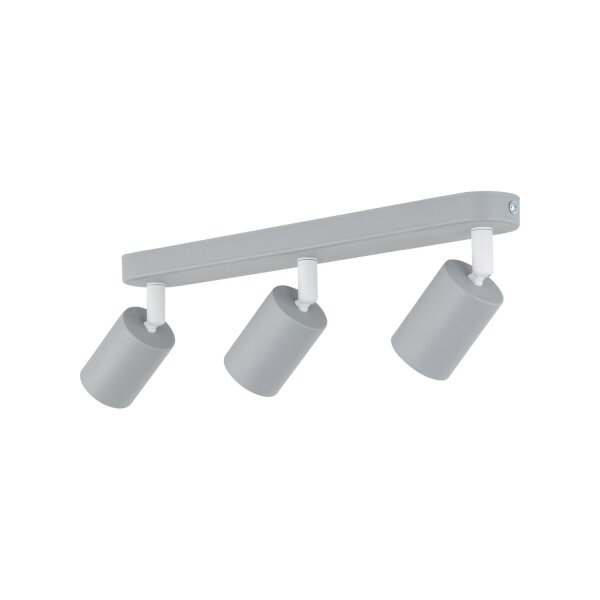 Kinderzimmerleuchte Grau L: 52 cm schwenkbar Metall 3x GU10