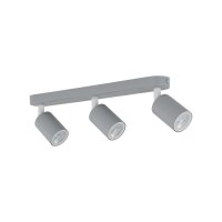 Kinderzimmerleuchte Grau L: 52 cm schwenkbar Metall 3x GU10