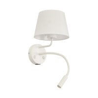 Wandleuchte mit USB-Ladefunktion Schalter Schwanenhals...