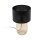 Tischlampe Rauchglas Stoff E27 48 cm Ø 30 cm KYLE