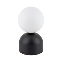 Tischlampe Schwarz Weiß G9 Glas Metall H: 21 cm...