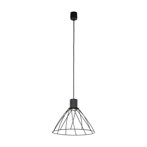 Pendelleuchte Metall Schwarz Ø 29,5 cm H: max. 165 cm GU10