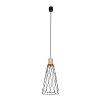 Pendelleuchte Schwarz Kiefer Ø 19 cm H: max. 180...
