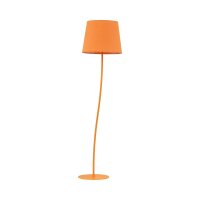 Stehleuchte Kinderzimmer Orange E27 150 cm klein Stoff...
