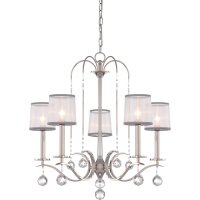 Kronleuchter TAZIA in Silber Antik kürzbar Lampe