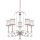 Kronleuchter TAZIA in Silber Antik k&uuml;rzbar Lampe