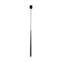 Schwarze Pendelleuchte Metall Ø 5,2cm schmal...