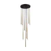 Hängelampe Schwarz Gold Ø 35 cm Metall...