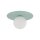 Deckenlampe Kinderzimmer rund Ø25cm Metall Glas G9 Mint Weiß