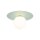 Deckenlampe Kinderzimmer rund Ø25cm Metall Glas G9 Mint Weiß