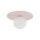 Kinderzimmerleuchte Decke Rosa Weiß Metall Glas G9 Ø 25cm rund