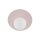 Kinderzimmerleuchte Decke Rosa Weiß Metall Glas G9 Ø 25cm rund